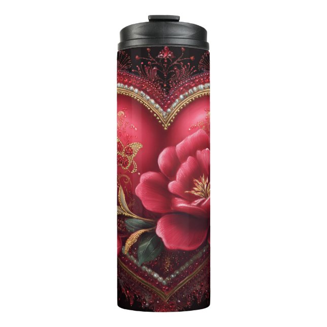 Garrafa Térmica Valentine’s Day Mug | Romantic, Cute &Heartwarming (Frente)