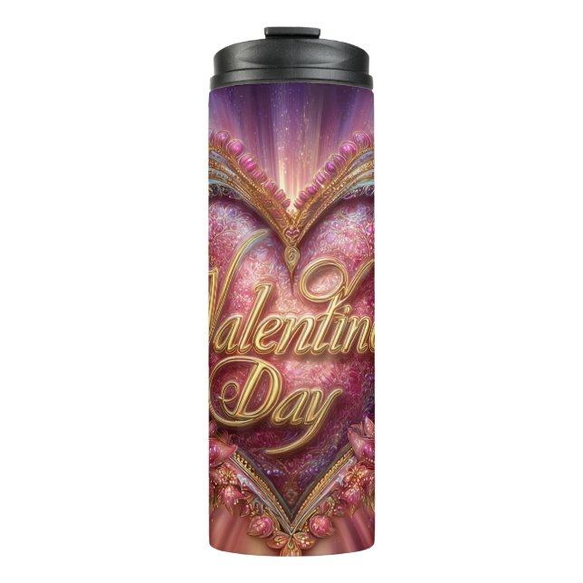 Garrafa Térmica Valentine’s Day Mug | Romantic, Cute &Heartwarming (Frente)