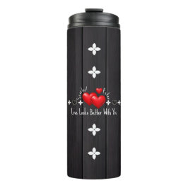 Garrafa Térmica Valentines Custom Name Thermal Tumblers & Quotes