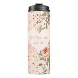 Garrafa Térmica Valentine's Day, Do You Miss Me To,Pink Love Heart