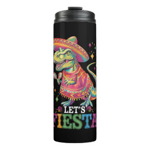 Garrafa Térmica Vamos Festejar Cinco De Maio T Rex Dinossauro