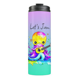 Garrafa Térmica Vamos Jam | Octopus Tocando Violão Acústico