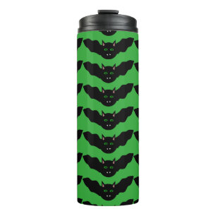 Garrafa Térmica Vampiro Gato Enfrentado Bat Halloween Tumbler