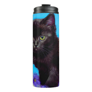 Garrafa Térmica Van Gogh Cat e Flores