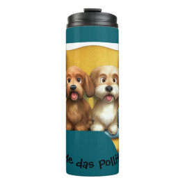 Garrafa Térmica Vaso Térmico “Amiguitas Peludas”