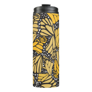 Garrafa Térmica Vaso térmico estampado mariposa monarca