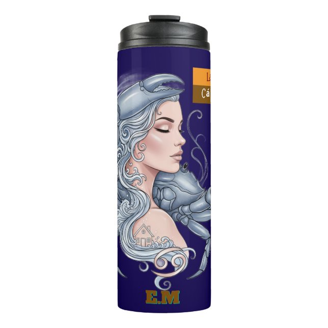 Garrafa Térmica Vaso térmico Lady Cáncer – Energía lunar (Frente)