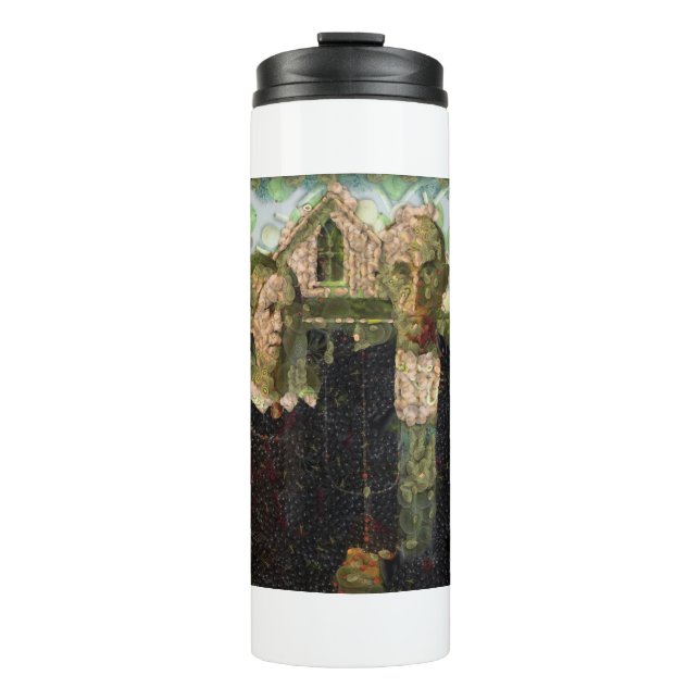 Garrafa Térmica Vegan Gothic Fine Art Spoof (Frente)