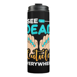 Garrafa Térmica Vejo Círculos Em Todo Lugar