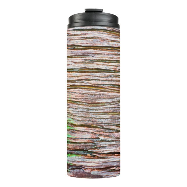 Garrafa Térmica Velho decor de madeira, fundo, conselho, castanho (Frente)