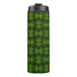 Garrafa Térmica Ventilador 3D Geométrico 3D Verde