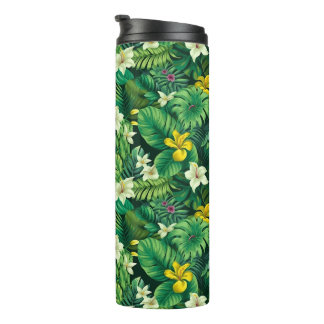 Garrafa Térmica Verde Tropical Lush - Tumbler Térmico de Verão