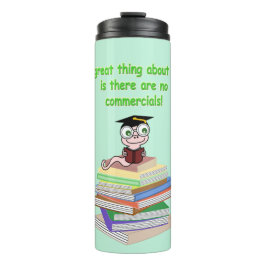 Garrafa Térmica Verme de Livro