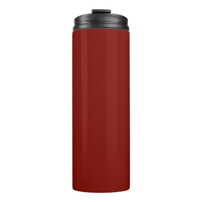 Garrafa Térmica Vermelho celeiro (cor sólida) (Frente)