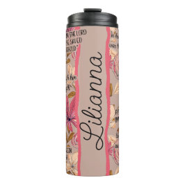 Garrafa Térmica Versos de Bíblia Personalizados