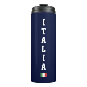 Garrafa Térmica Vertical Athletic Itália e Bandeira da Itália no A