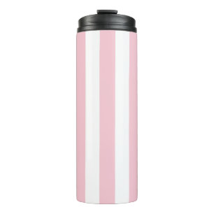 Garrafa Térmica Vertical Stripes Bebê Rosa E White Stripes