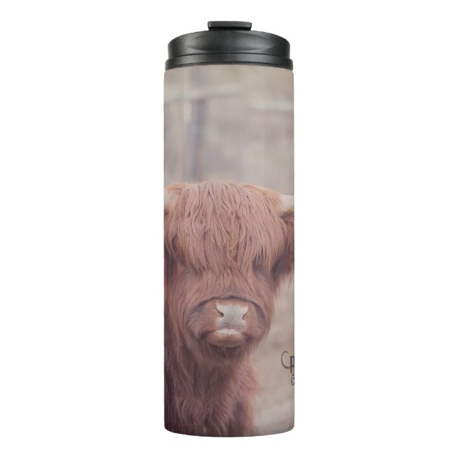 Garrafa Térmica Viagem Longhorn escocês Tumbler (Frente)