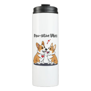 Garrafa Térmica Vibes Corgis Apaixonados