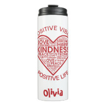 Vibes Positivos Tumbler Térmico de Vida Positivo