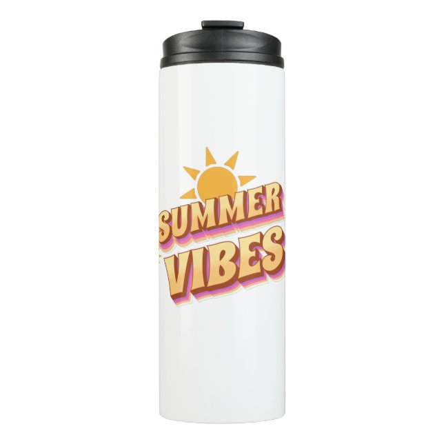 Garrafa Térmica Vibrações de Verão Retro (Frente)