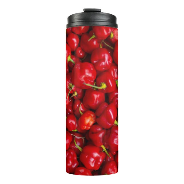 Garrafa Térmica Vibrant Red Chili Pepper Harvest (Frente)