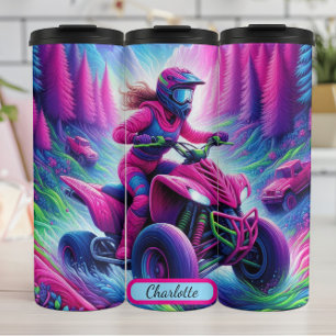 Garrafa Térmica Vibrante ATV: Thrill Psicodélico Fora de Estrada