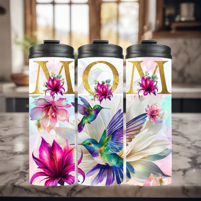 Garrafa Térmica Vibrante Mãe Hummingbird (Criador carregado)