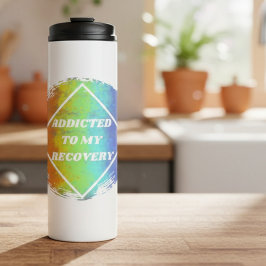 Garrafa Térmica Viciado em minha recuperação - Narcóticos Narcótic