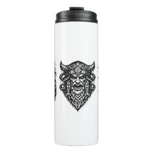 Garrafa Térmica Viking, Dragão & Donzela do Escudo – Tinta Mítica 