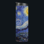 Garrafa Térmica Vincent Van Gogh - A noite de Starry<br><div class="desc">A Noite Estrelada / La nuit etoilee - Vincent Van Gogh em 1889</div>