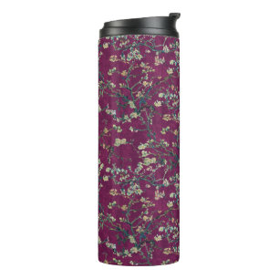 Garrafa Térmica Vincent Van Gogh Flor de Amendoeira sobre Roxo Amo