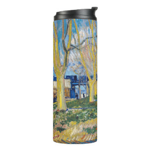 Garrafa Térmica Vincent van Gogh - O Trem Azul