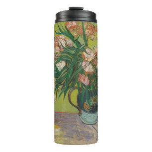 Garrafa Térmica Vincent Van Gogh Oleander pintura em flor