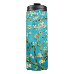 Garrafa Térmica Vincent Van Gogh pintando Flores de Amendoeira