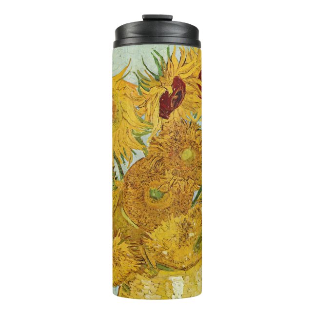 Garrafa Térmica Vincent Van Gogh - Vase com Doze Girassóis (Frente)