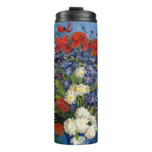 Garrafa Térmica Vincent van Gogh - Vaso com Centáureas e Papoulas