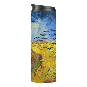 Garrafa Térmica Vincent van Gogh - Wheatfield com Crows
