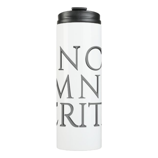Garrafa Térmica VINCIT OMNIA VERITAS - Copo térmico leve (Frente)