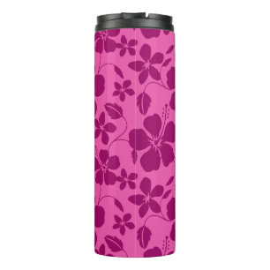 GARRAFA TÉRMICA VINHO TINTO BURGUNDY COM ESTAMPA HULA HAVAIANA (HI