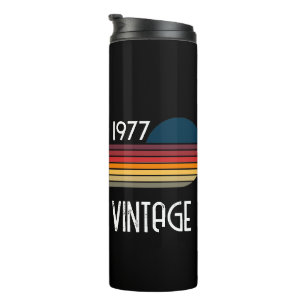 Garrafa Térmica Vintage 1977 Listra Retro Sol