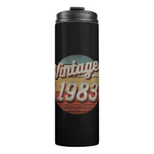 GARRAFA TÉRMICA VINTAGE 1983 HOMENS MULHERES PRESENTE DE ANIVERSÁR