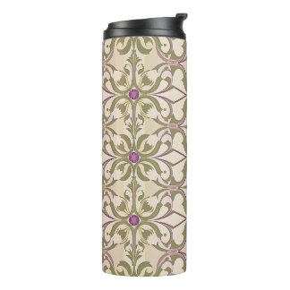Garrafa Térmica Vintage Brocade Jewel Pattern Tumbler