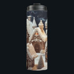 Garrafa Térmica Vintage Felry Christmas<br><div class="desc">Feliz Natal Tumbler Térmico para sua família.</div>