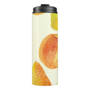 Garrafa Térmica Vintage Fruta de Aquarela Fresca