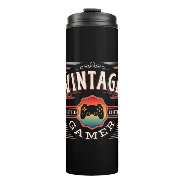 GARRAFA TÉRMICA VINTAGE GAMER LIMITED EDITION (Frente)
