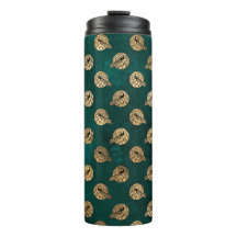 Vintage Grunge Teal e Dourada Peacock