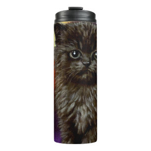 Garrafa Térmica Vintage Halloween Kitten