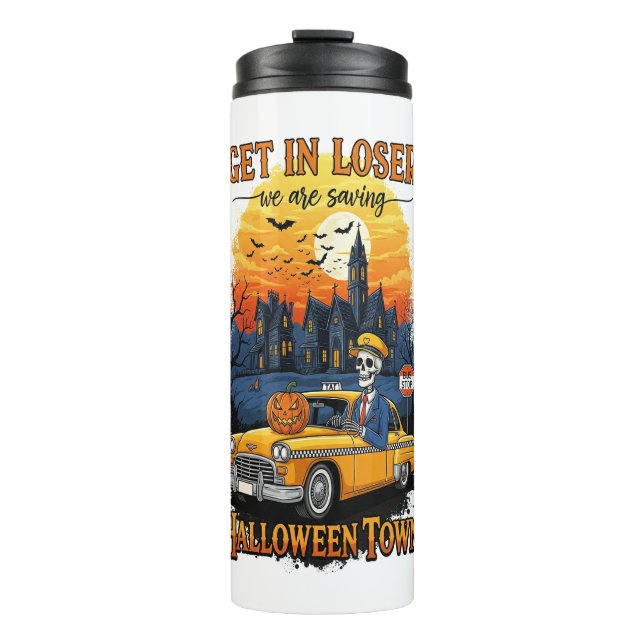 Garrafa Térmica Vintage Halloween Spook Show (Frente)