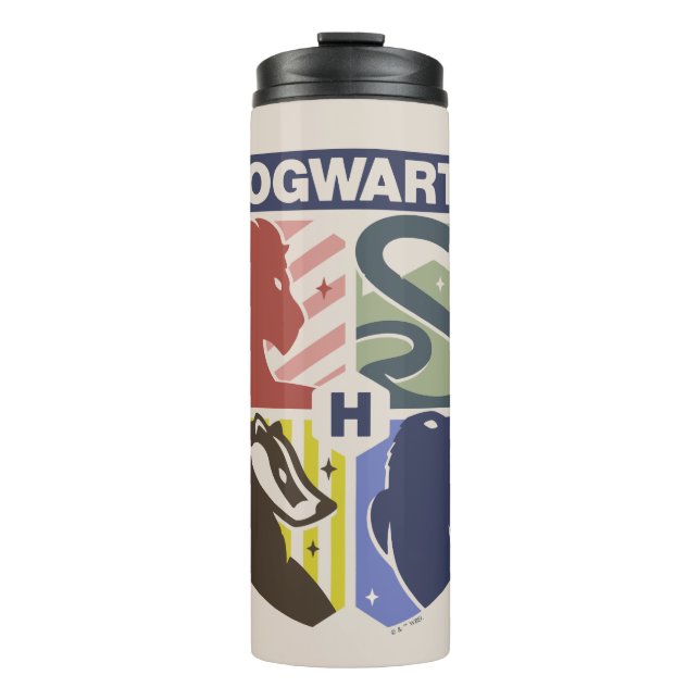 Garrafa Térmica Vintage HOGWARTS™ Stamped Crest (Frente)